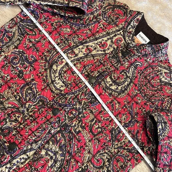 CHICO’S Reversible Paisley Print Jacket - Picture 15 of 17